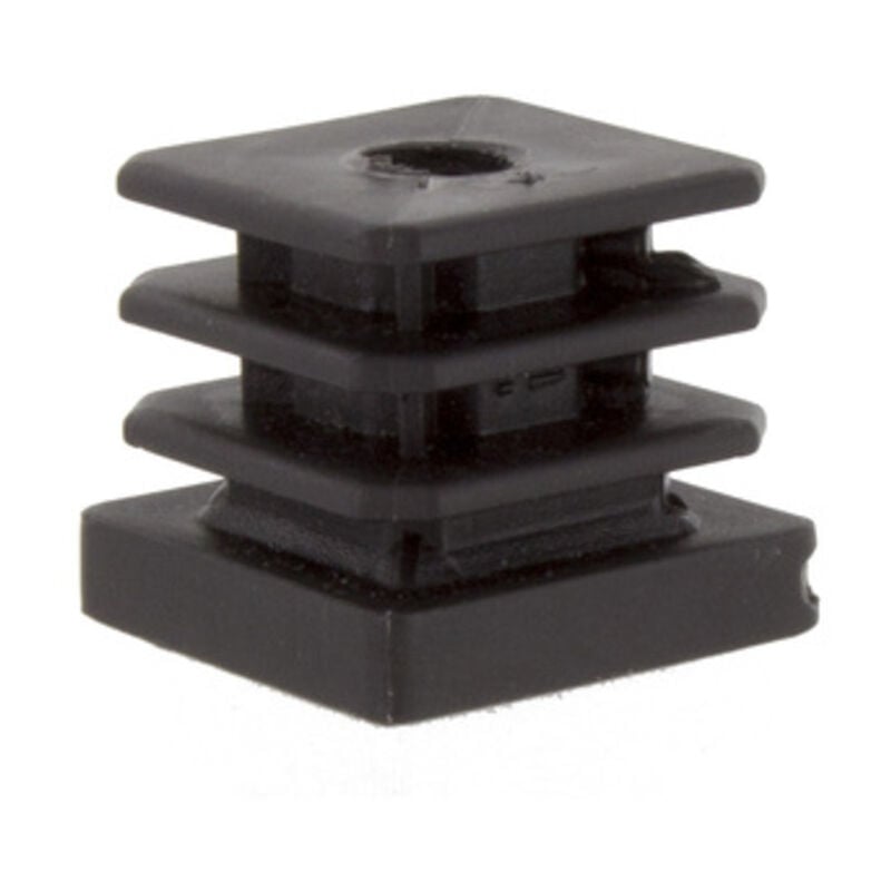 foto del prodotto ferramenta1.com puntali forati quadr. plastica nera mm.40x10ma. prezzo per 1 pezzo.