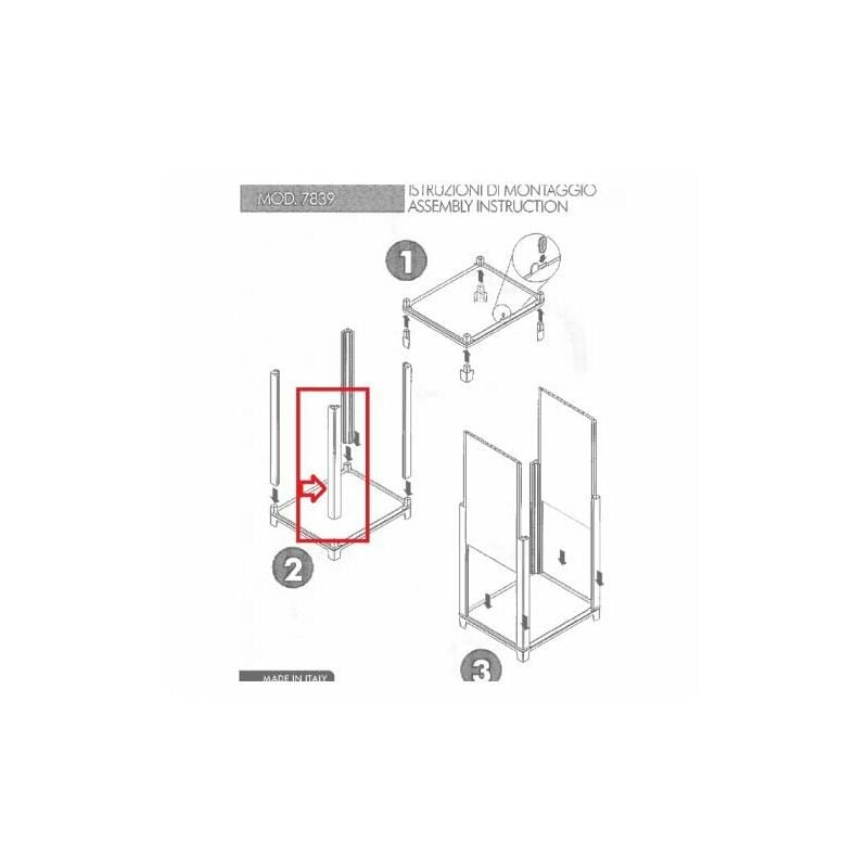 foto del prodotto ferramenta1.com r kit lavatoio resinabianco montante 