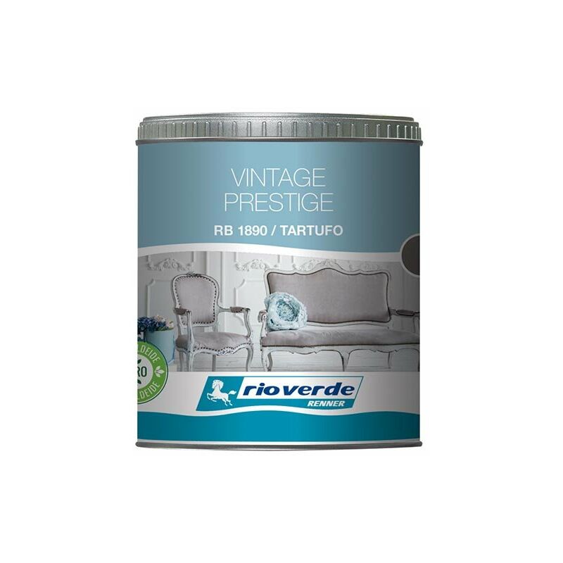 foto del prodotto ferramenta1.com rb1890 vernice vintage extra opaca lavabile tartufo 0,5 litri