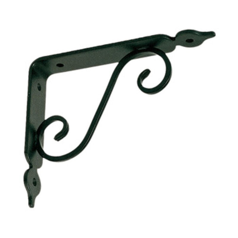 foto del prodotto ferramenta1.com reggimensola ferro battuto mm.230x175 nero satin.. prezzo per 1 pezzo.