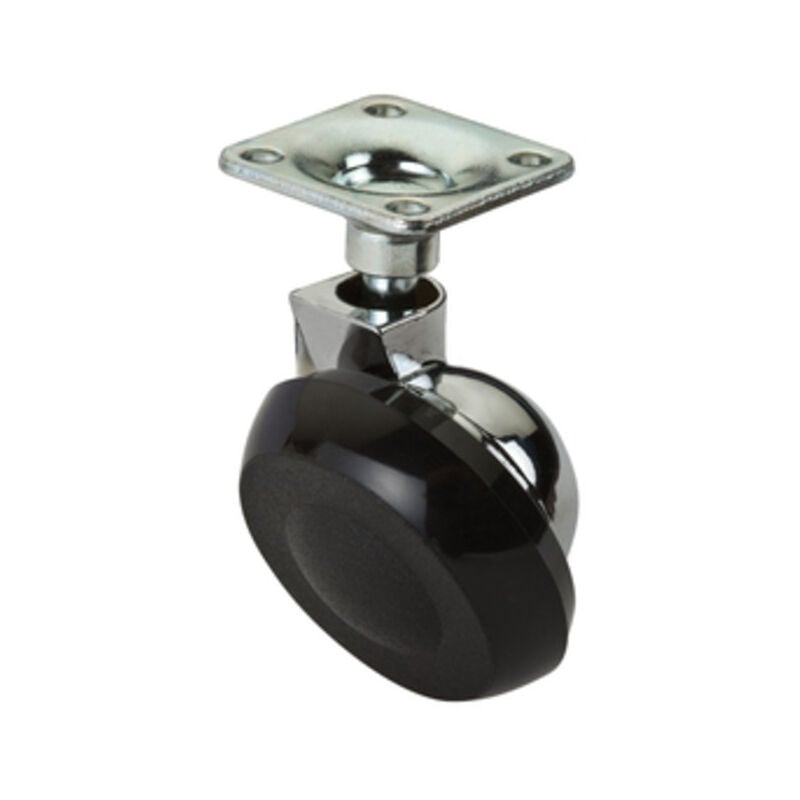 foto del prodotto ferramenta1.com ruota semisferica crom. con piastra mm.40. prezzo per 1 pezzo.