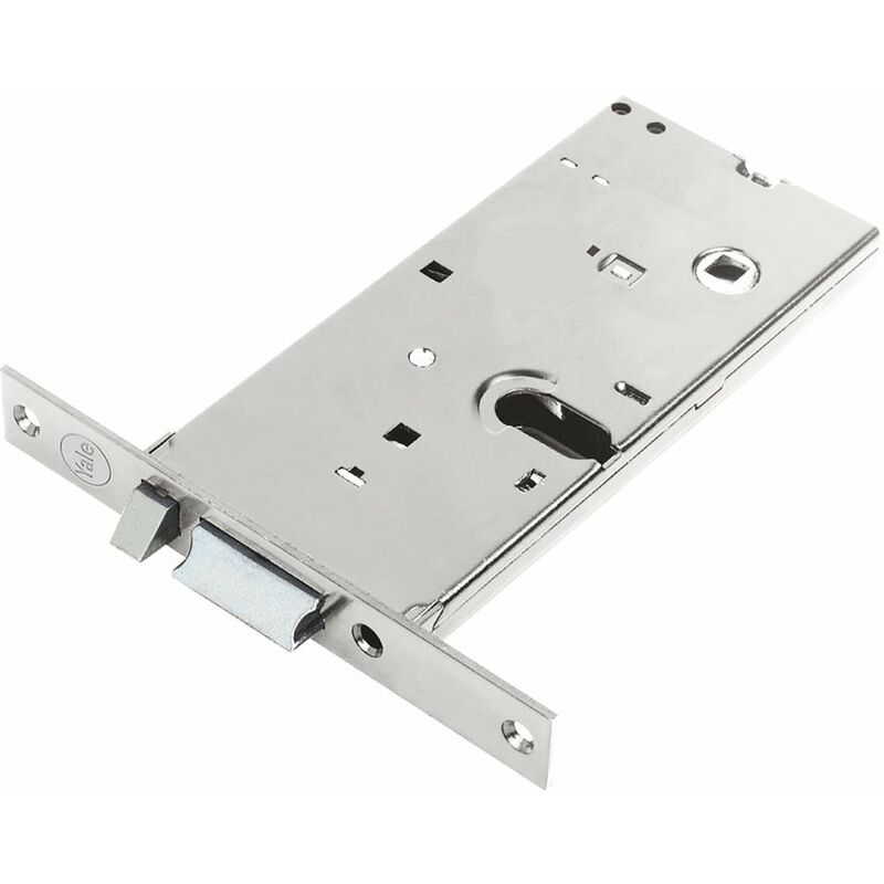 foto del prodotto ferramenta1.com serratura elettrica per profilati scrocco e pistone reversibili cilindro ovale entrata 70 mm frontale 22 mm 855