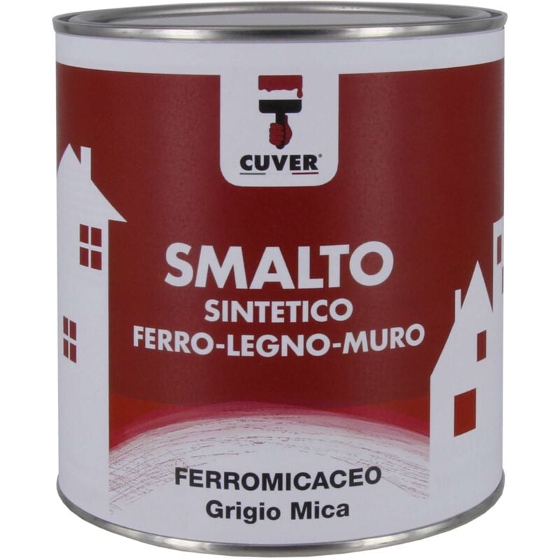 foto del prodotto ferramenta1.com smalto cuver 0,750 l micaceo grigio mica 6 pz