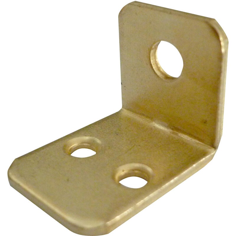 foto del prodotto ferramenta1.com squadretta x armadi mm.22x28x2sp acciaio ottonato. prezzo per 1 pezzo.
