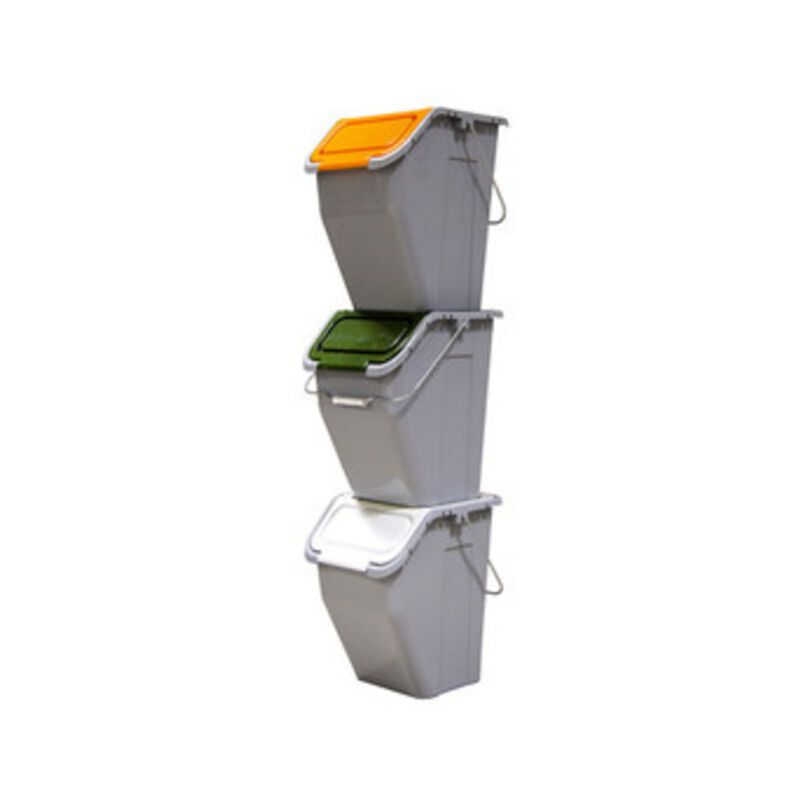 foto del prodotto ferramenta1.com tris pattumiere x differenz.lt.23x3pz.torre. prezzo per 1 pezzo.