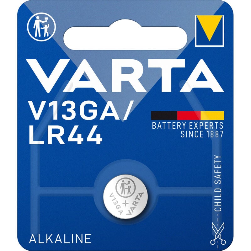 foto del prodotto ferramenta1.com varta batteria a bottone v13ga bl.1pz lr44 