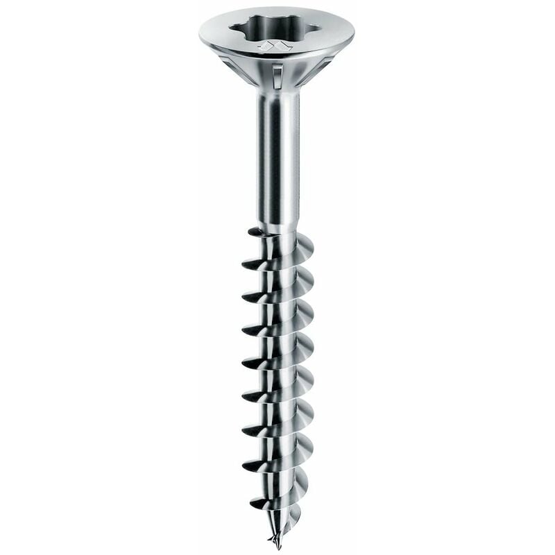 foto del prodotto ferramenta1.com - vite truciolare pf testa svasata piana 6 x140mm chrom panelvit. prezzo per 100 pezzi.