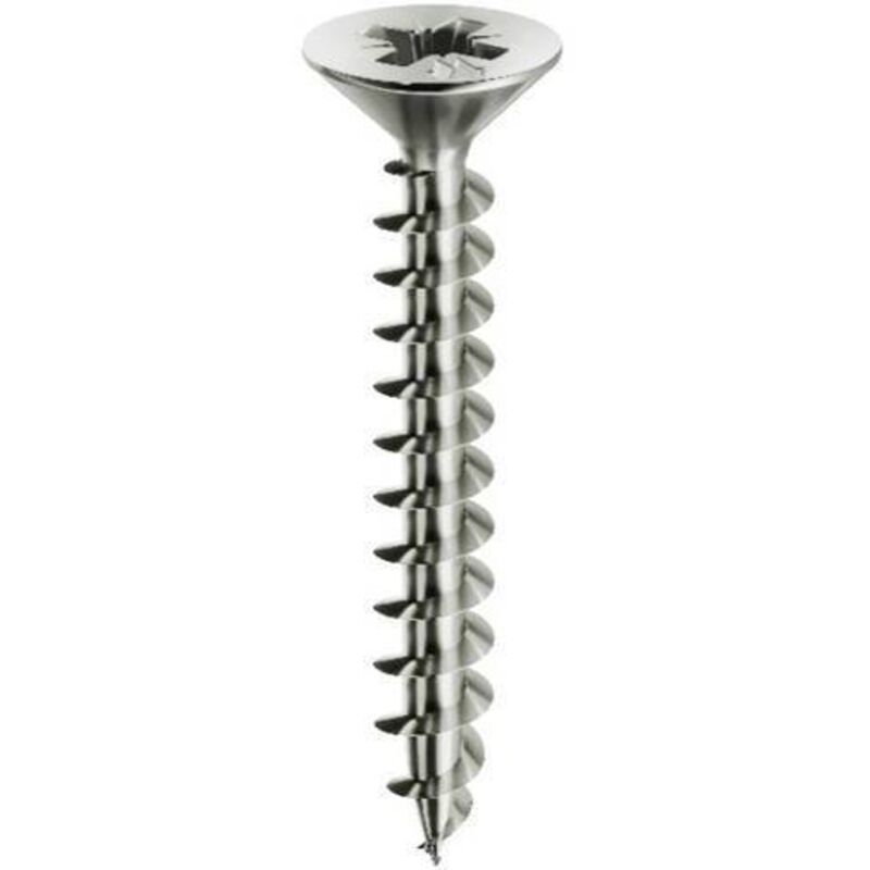 foto del prodotto ferramenta1.com - vite truciolare testa svasata piana 4 x 18mm chromiting panelvit. prezzo per 100 pezzi.