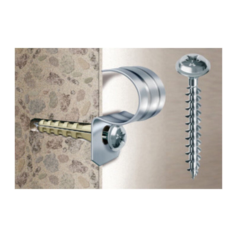 foto del prodotto ferramenta1.com vite universale ffl 5 x 50mm zn bianca panelvit. prezzo per 100 pezzi.