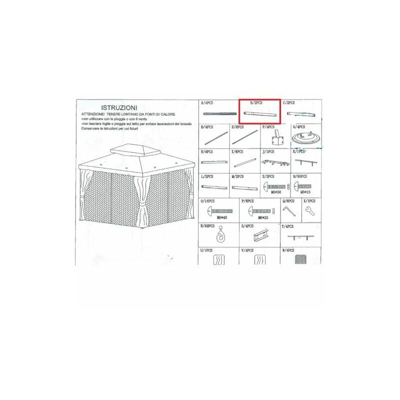 foto del prodotto ferramenta1.com zz trave b x gazebo adventure magnum