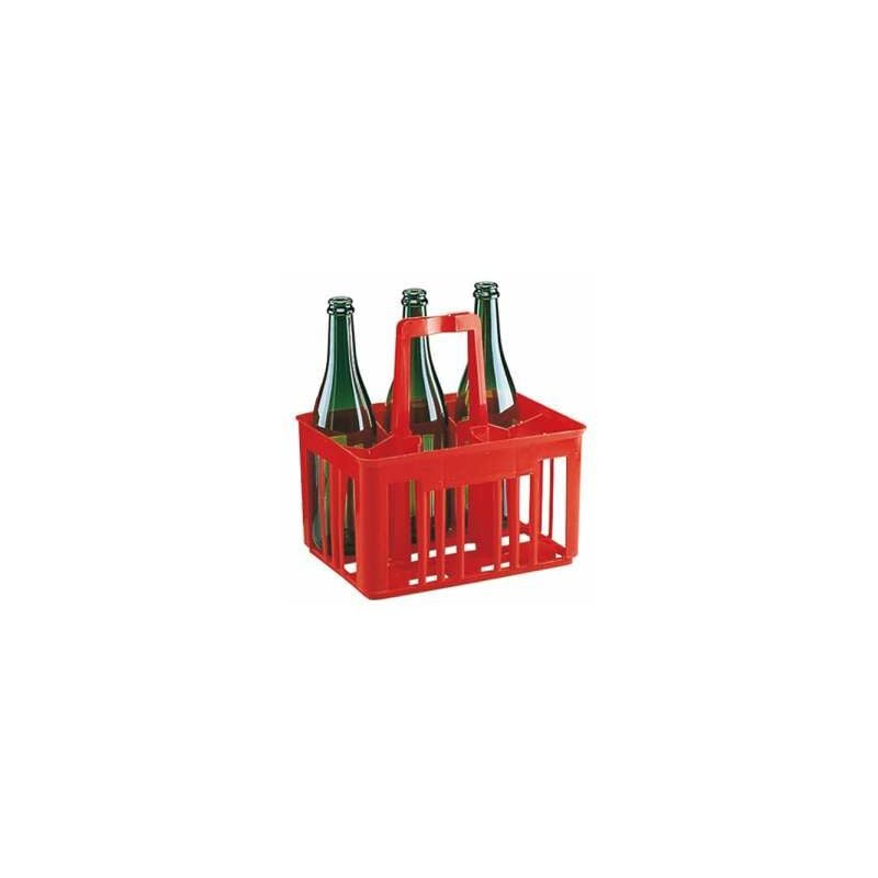 foto del prodotto ferrari cestello portabottiglie da 6 posti rosso 28x18 cm