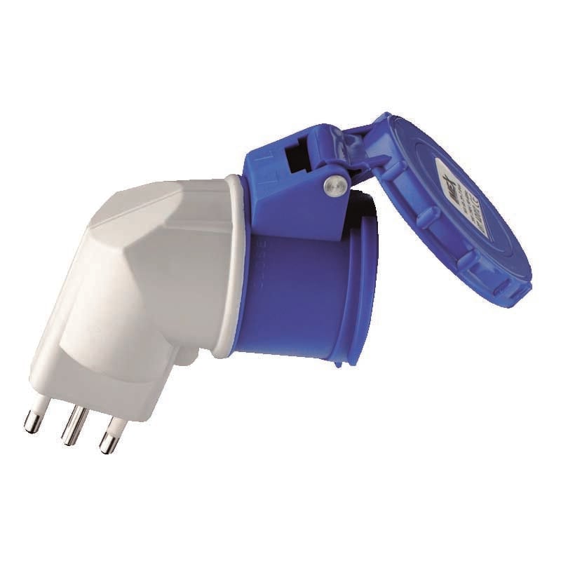 foto del prodotto ferrari srl adattatore per spina a pettine a16 per presa cee 220v