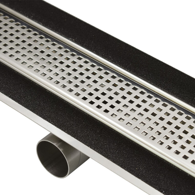 foto del prodotto ferrari srl - canalette inox style linea ram - square 1 canaletta ram ret. l 785 mm square 1 full inox incisione square 1