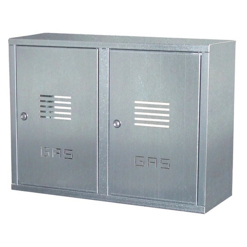 foto del prodotto ferrari srl - cassetta doppia contatore gas in lamiera zincata h50 l80 p24