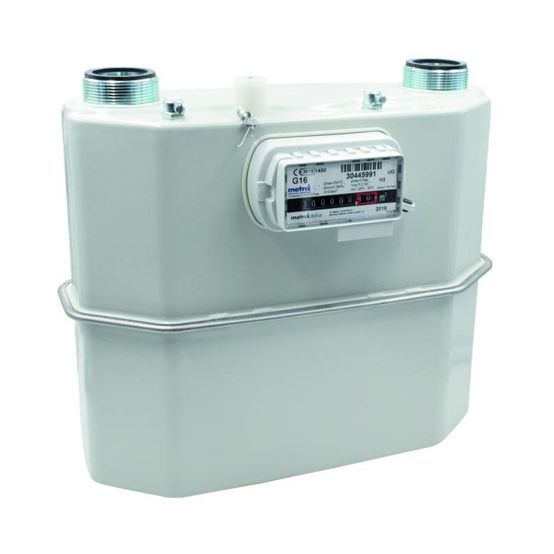 foto del prodotto ferrari srl contatore gas fiscale a membrana cont.gas fiscale g25 acc 2 1 2 int.335mm port.0,25 40mc h pmax 0,5bar