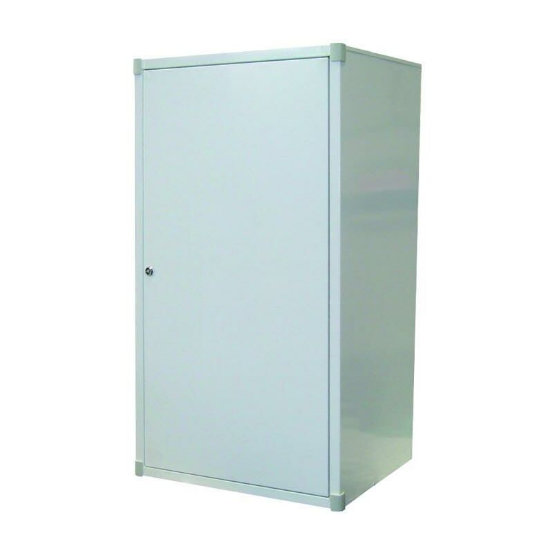 foto del prodotto ferrari srl copricaldaia da esterno 100 x 55 x 44 cm in metallo colore bianco con serratura a chiave 111937