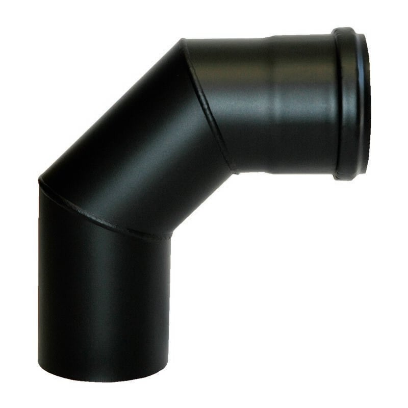 foto del prodotto ferrari srl curva a 90 mf acciaio 1.2 curva 90 dn100 nera pellet 1.2