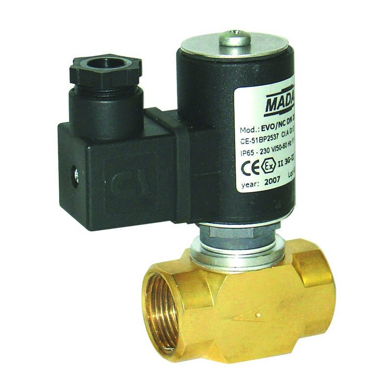 foto del prodotto ferrari srl elettrovalvola gas normalmente chiusa a riarmo automatico 200 mbar 230vac