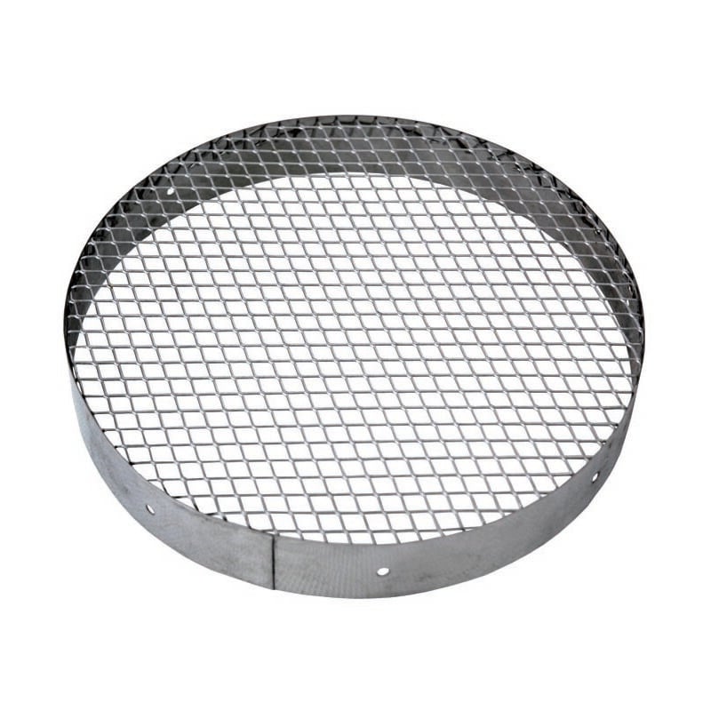 foto del prodotto ferrari srl griglia di aspirazione in acciaio inox 125 mm resistente, anticorrosiva, per sistemi di ventilazione