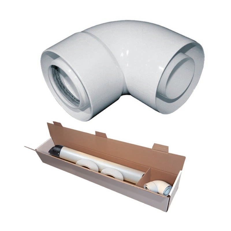 foto del prodotto ferrari srl kit coax pp pvc kit3 scarico a parete