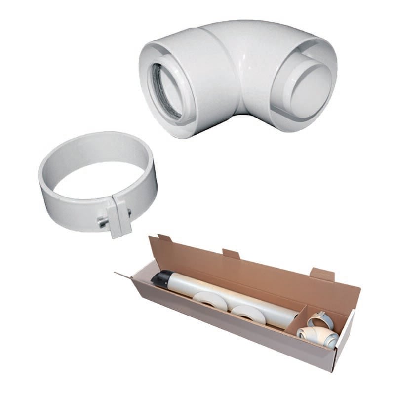 foto del prodotto ferrari srl kit coax pp pvc kit5 scarico a parete