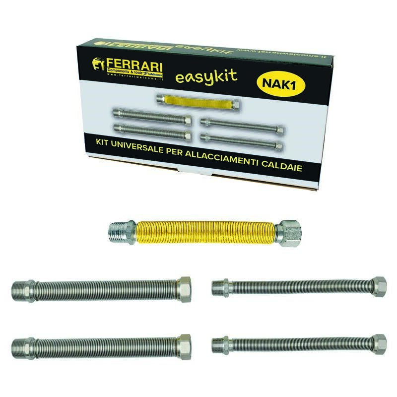 foto del prodotto ferrari srl kit flessibili universali per allacciamento caldaie caldaia 3 4 x 400 041297