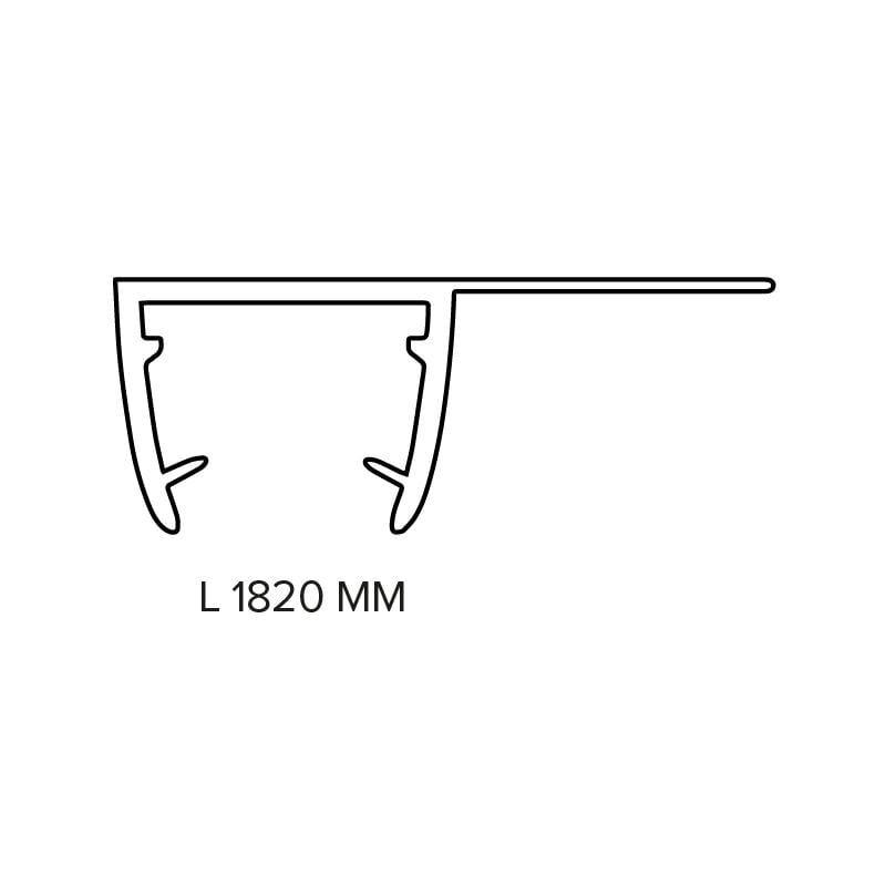 foto del prodotto ferrari srl lofty guarnizione a baffo esterno per angolo semicircolare porta scorrevole