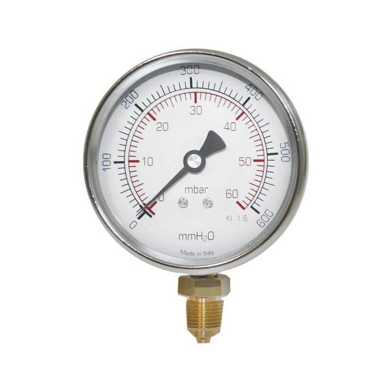 foto del prodotto ferrari srl manometro radiale bassa pressione 63 man. rad. bp d.63 600mb