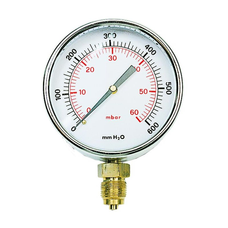 foto del prodotto ferrari srl - manometro radiale bassa pressione ø 80 man. radiale bp d.80 600mb