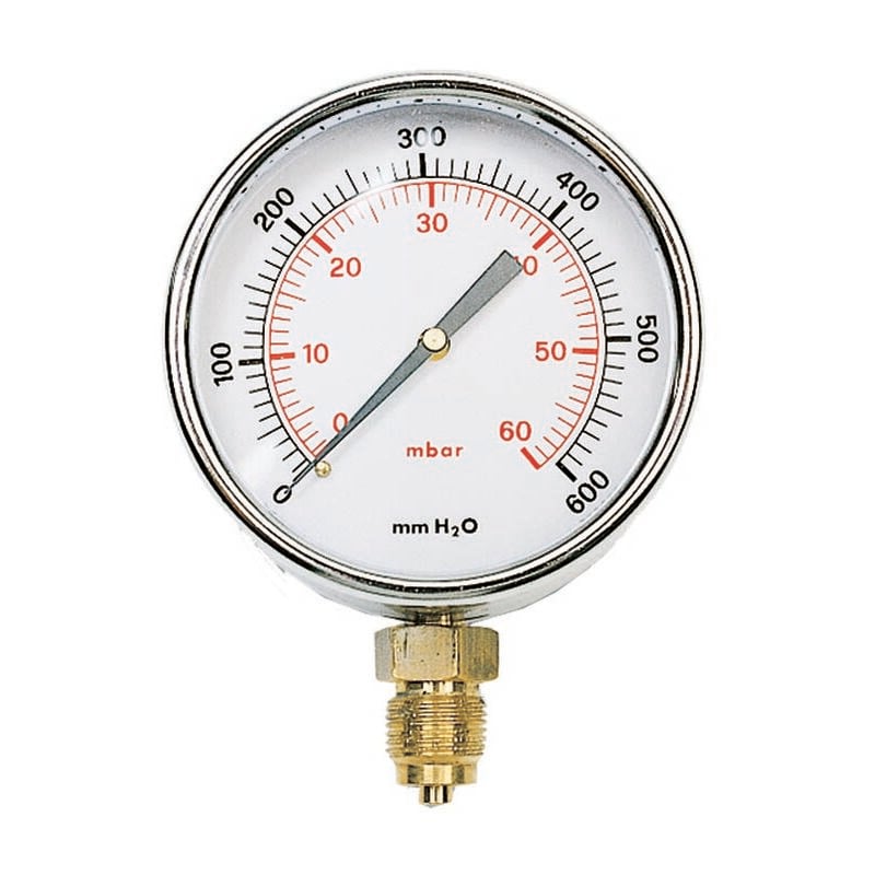 foto del prodotto ferrari srl - manometro radiale bassa pressione ø 80 man. radiale bp d.80 60mb