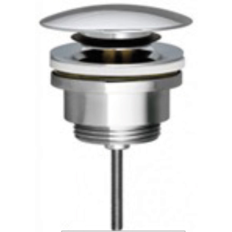 foto del prodotto ferrari srl piletta click clack round bassa cromata attacco 1 1 4 altezza 35 mm idrhaus