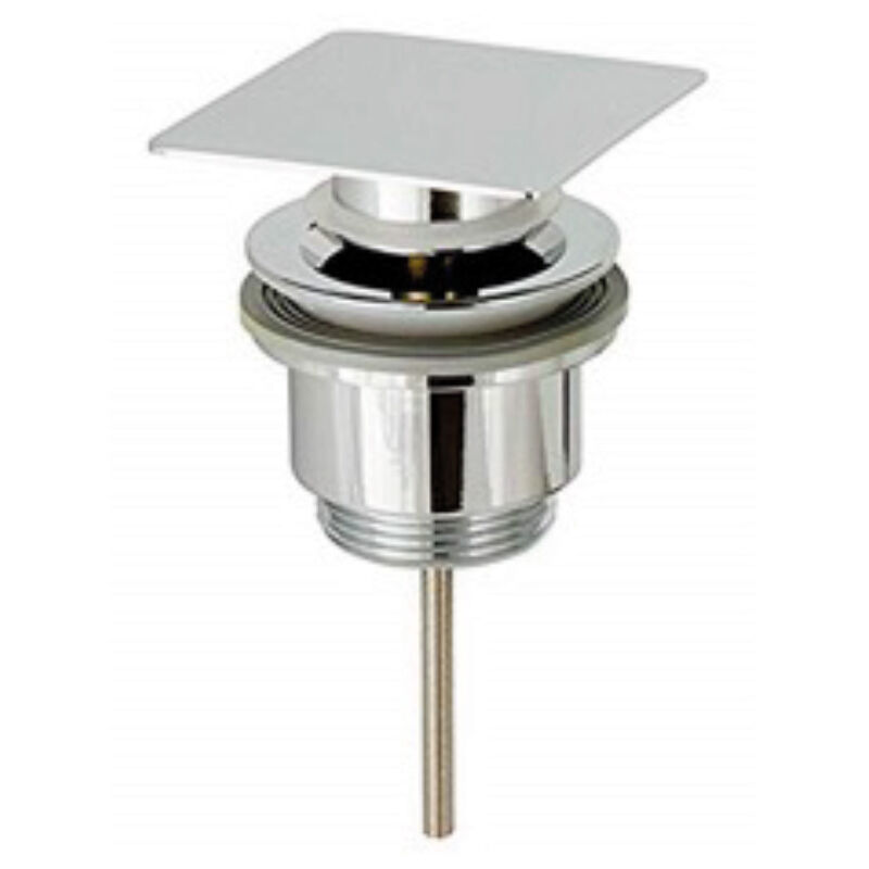 foto del prodotto ferrari srl piletta click clack square alta cromata attacco 1 1 4 altezza 35 mm idrhaus