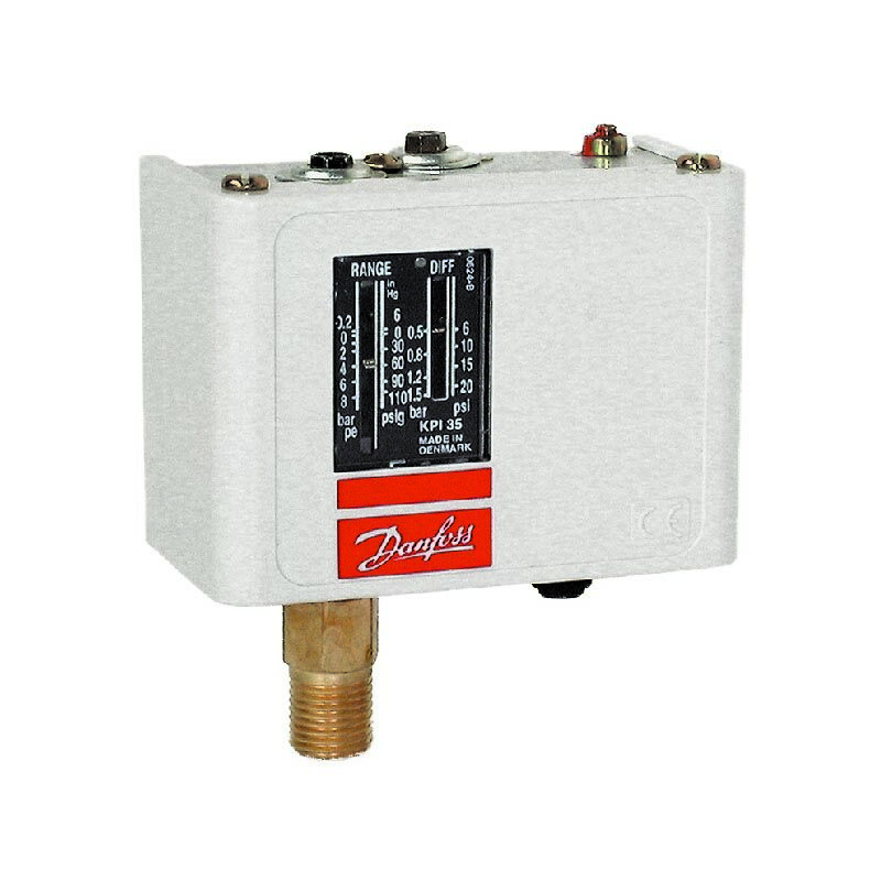 foto del prodotto ferrari srl pressostato danfoss kpi mod. 35 regolazione da 0,2 a 8 bar per impianti industriali