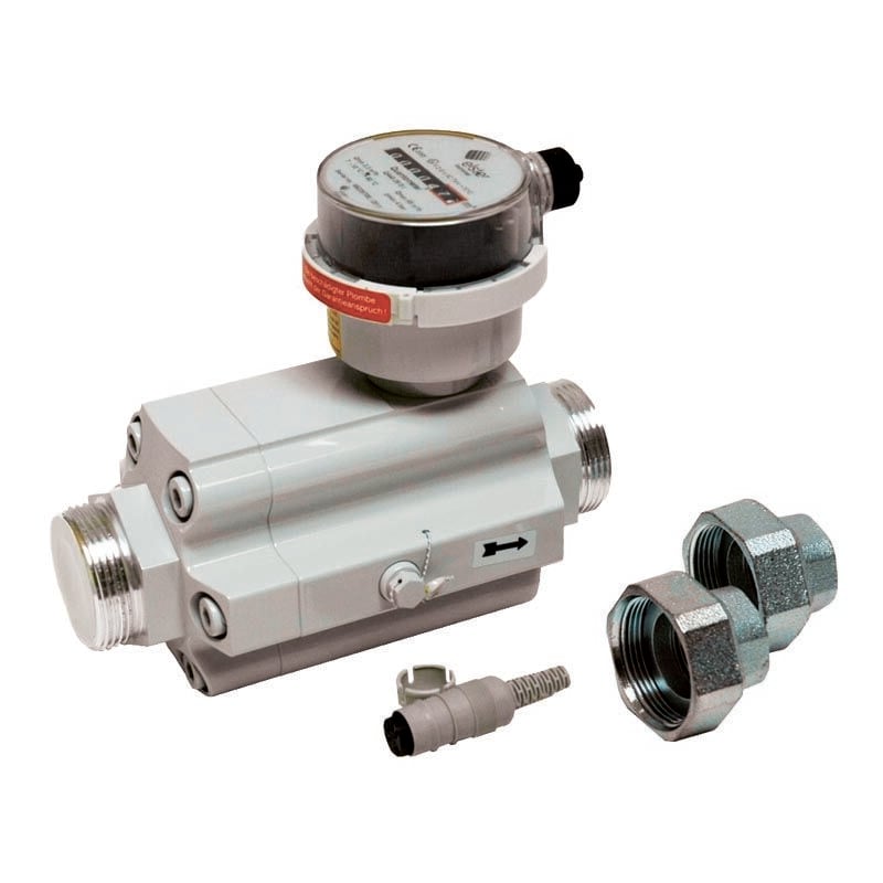 foto del prodotto ferrari srl - quantometro qa misuratore di portata con numeratore meccanico qa65 dn50 6-100mc h