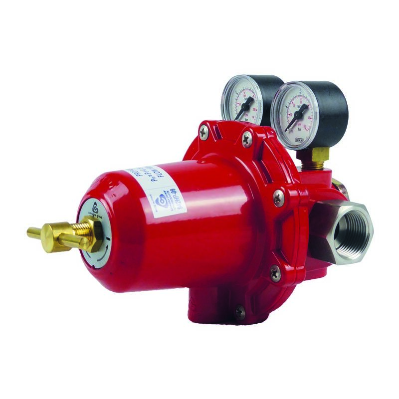 foto del prodotto ferrari srl - regolatore alta pressione con manometri per gpl primo stadio