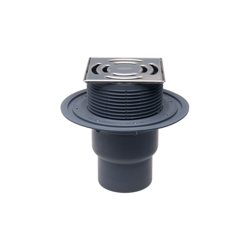 foto del prodotto ferrari srl scarico per balconi e terrazzi dn75 110 verticale con clapet antiodore resistente al gelo, 145x145mm 138x138mm