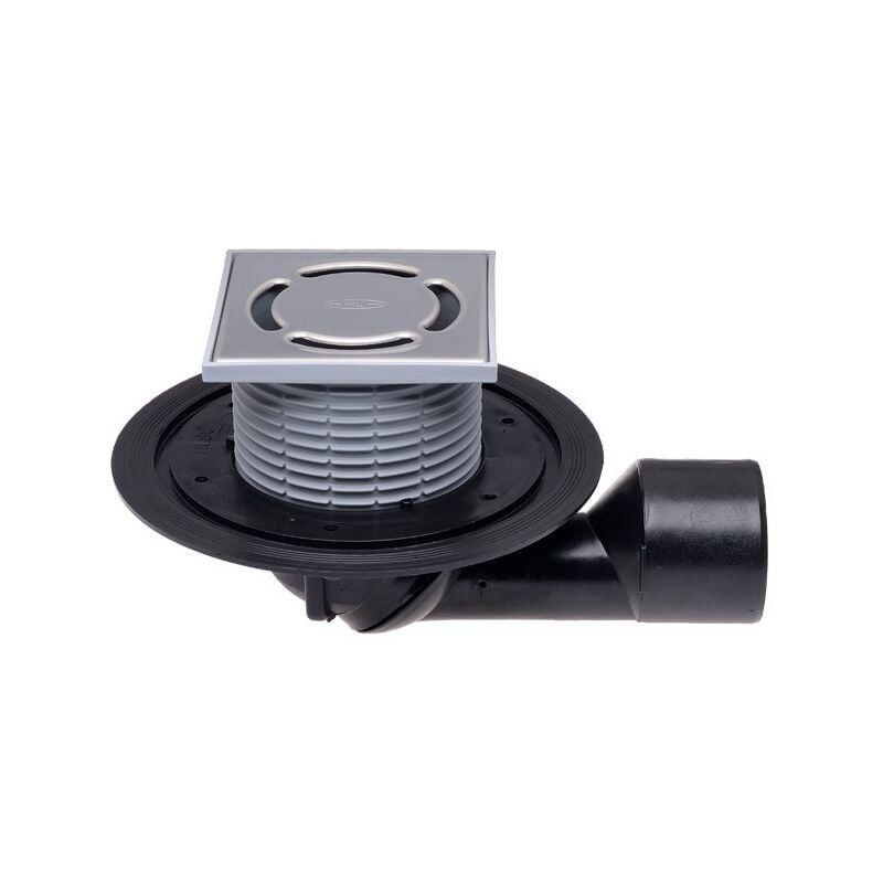 foto del prodotto ferrari srl - scarico terrazzi e balconi dn50/75, antiriflusso antiodore antigelo, 123x123mm/115x115mm