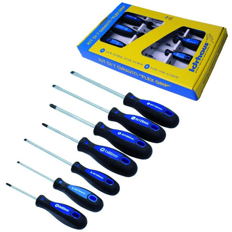 foto del prodotto ferrari srl serie di 7 giraviti flex grip idrhaus