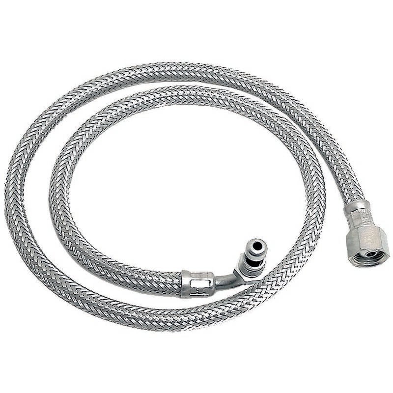 foto del prodotto ferrari srl tubo flessibile per bruciatori a gasolio con curva fles.x bruc. gasolio 1 4 f curvo 3 8 f l. 1000 mm