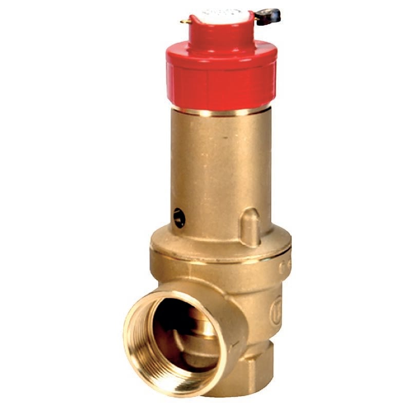 foto del prodotto ferrari srl valvola di sicurezza qualificata inail ex ispesl attacchi 3 4 x 1 ff valv.sic.inail 3 4 x1 5.0 bar