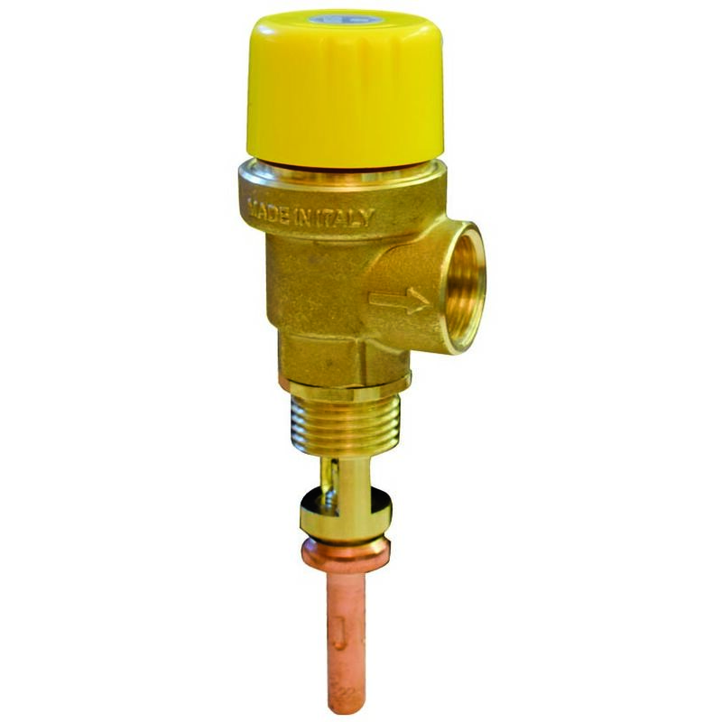 foto del prodotto ferrari srl valvola di sicurezza temperatura e pressione a membrana per impianti solari 1 2 8bar 100 c