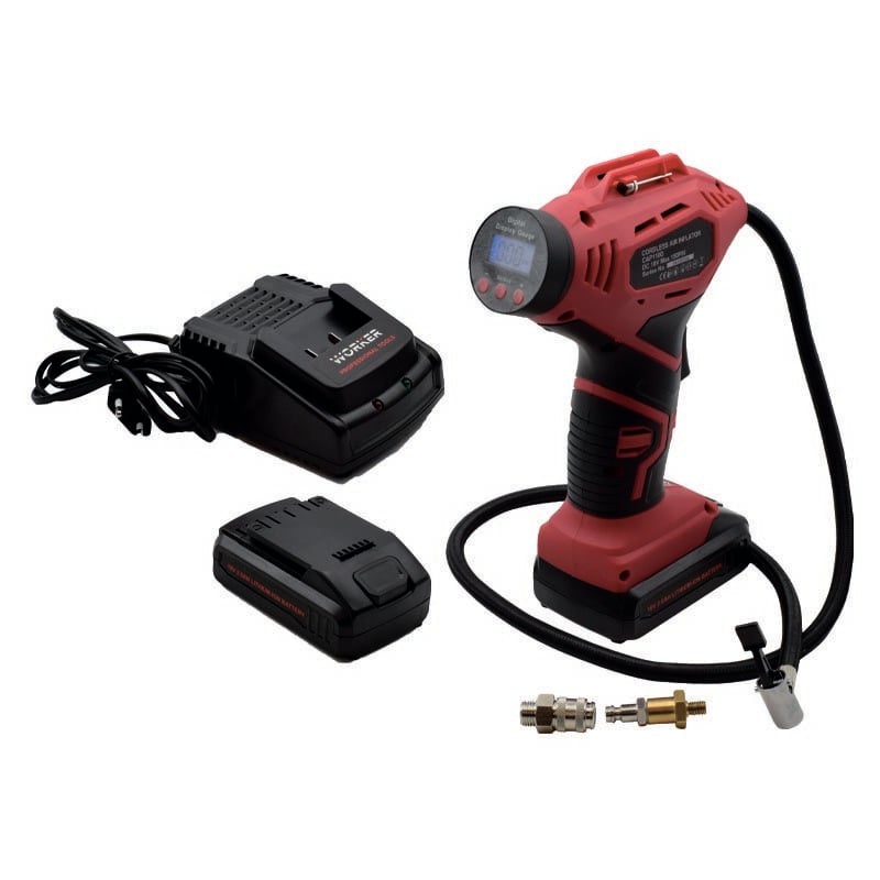 foto del prodotto ferrari srl worker mini compressore portatile a batteria idrhaus