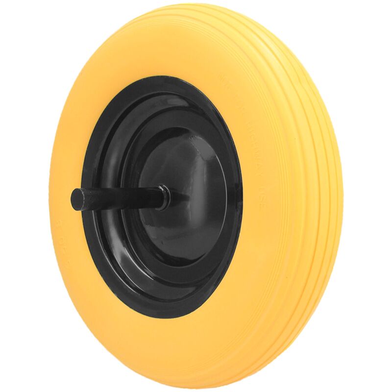 foto del prodotto ferrestock ruota piena per carriola per edilizia e giardinaggio, uso professionale e domestico antiforatura