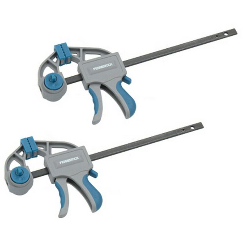immagine 0 del prodotto ferrestock sergente monomanuale 215 mm acciaio plastica 2 pcs 