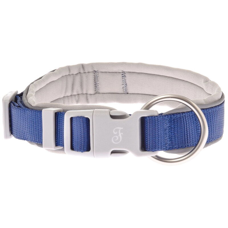 immagine 0 del prodotto ferribiella collare linea nodo con protezione collo in morbido neoprene e fibbia a scatto per cani collare l rosa
