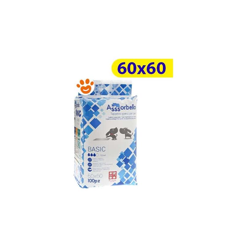 foto del prodotto ferribiella dog assorbello 60x60cm basic tappetini igienici assorbenti ferribiella dog assorbello 60x60cm basic tappetini igienici assorbenti