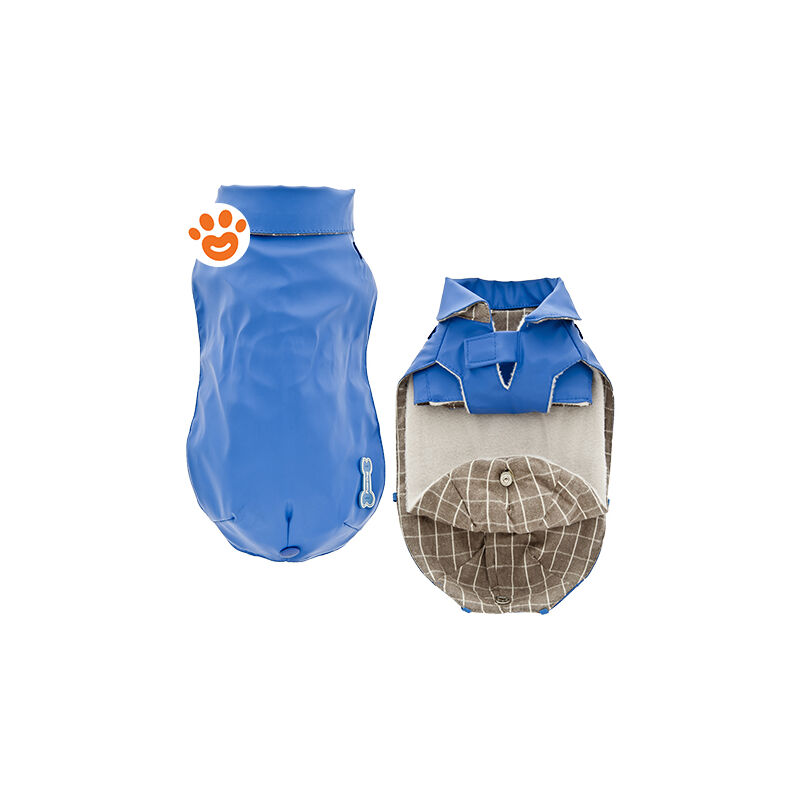 foto del prodotto ferribiella dog cappottini rain dog cappottini rain blu, 70 cm