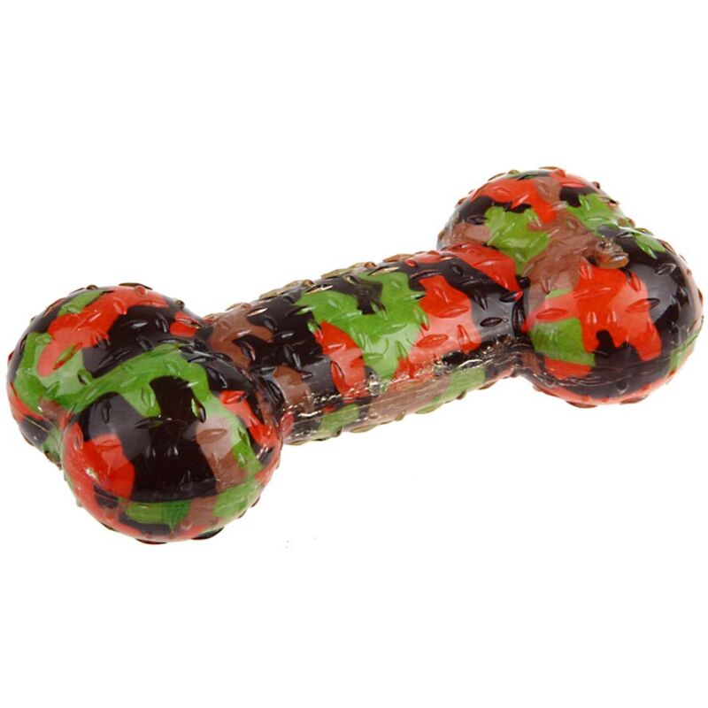 foto del prodotto ferribiella gioco osso fuxtreme in plastica tpr con squeaker per cani