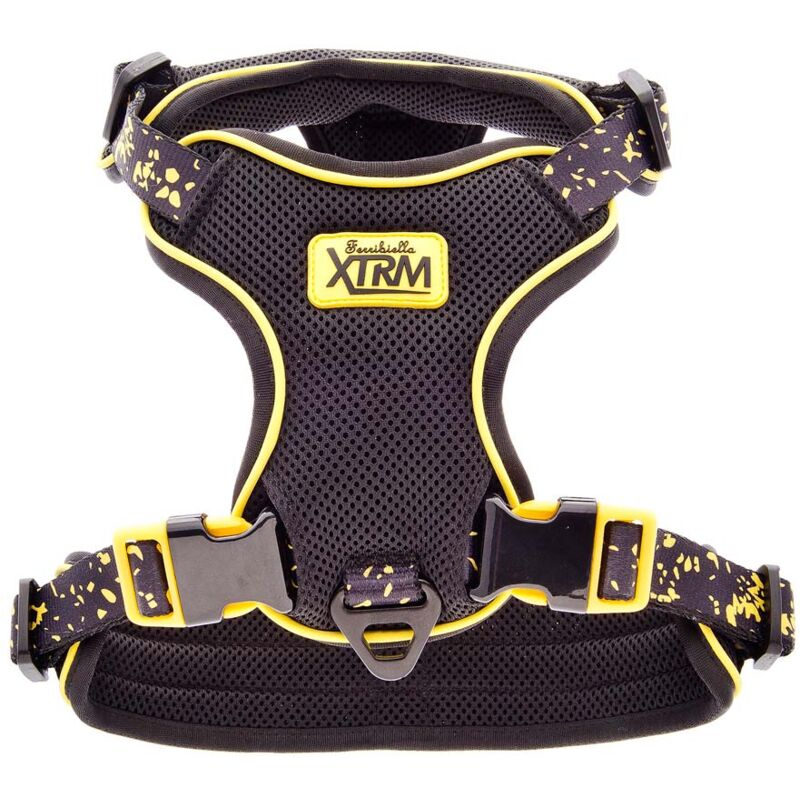 foto del prodotto ferribiella pettorina regolabile facile da indossare dotata di due ganci ideale per addestramento modello xtrm per cani 1,5 cm x 40 50 cm nero
