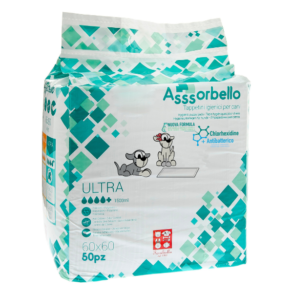 foto del prodotto ferribiella tappetini igienici ultra alla clorexidina - 60x60 cm - 50 pezzi - spedizione gratis da 39€